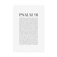 Psalm 91 Christian Art Print - White (Physical Poster)