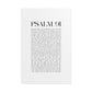 Psalm 91 Christian Art Print - White (Physical Poster)