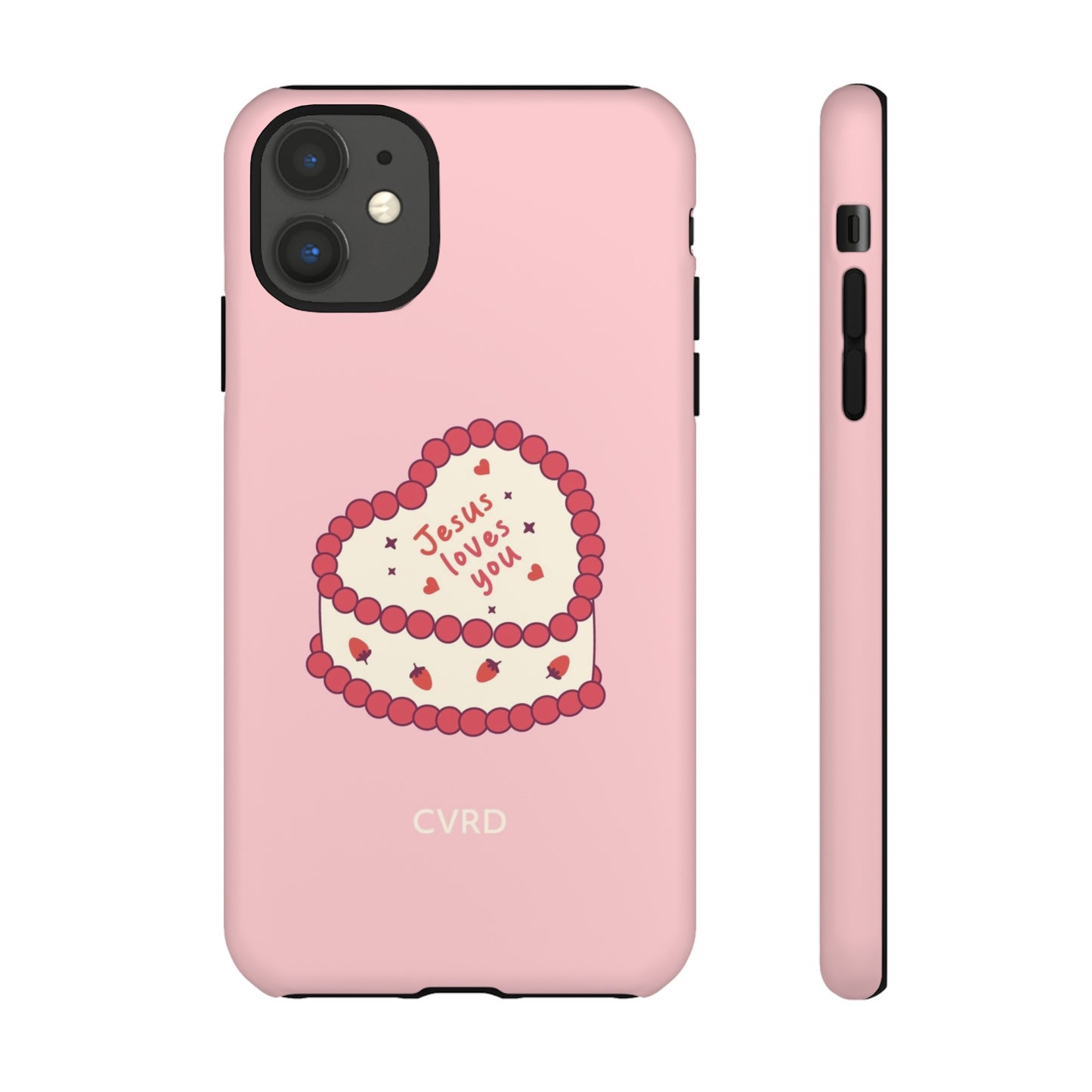 Pink Vintage Heart Cake Christian Phone Case