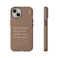 God is Good All The Time, Brown iPhone Case