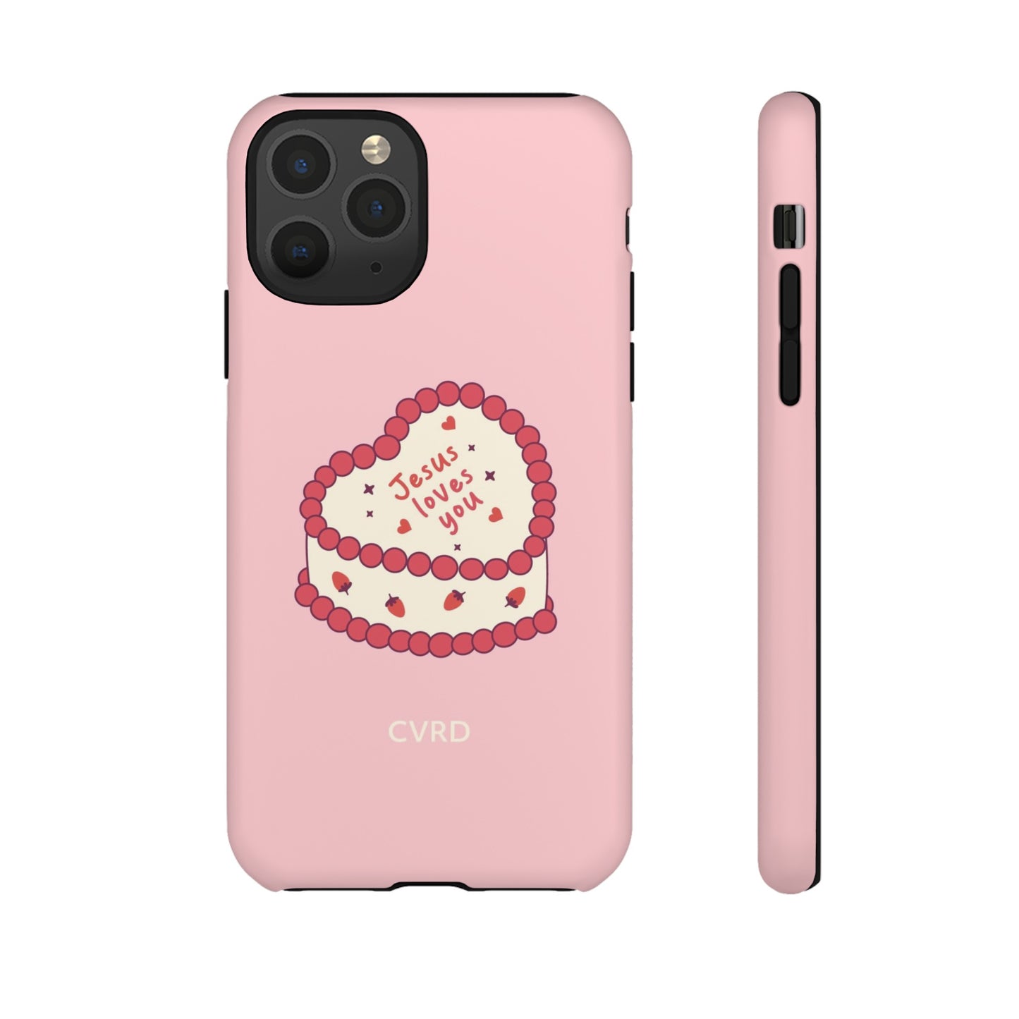 Pink Vintage Heart Cake Christian Phone Case