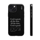 God is Good All The Time, Black iPhone Case