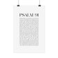 Psalm 91 Christian Art Print - White (Physical Poster)