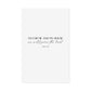 "As for me and my house" Joshua 24:15 Christian Art Print - White (Physical Poster)