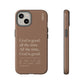 God is Good All The Time, Brown iPhone Case