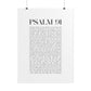 Psalm 91 Christian Art Print - White (Physical Poster)