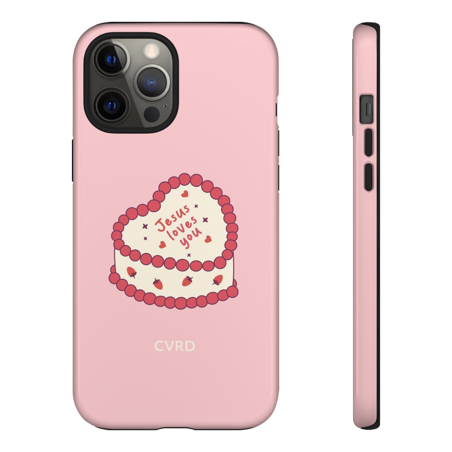 Pink Vintage Heart Cake Christian Phone Case