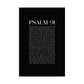 Psalm 91 Christian Art Print - Black (Physical Poster)