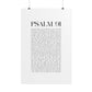 Psalm 91 Christian Art Print - White (Physical Poster)