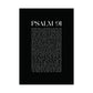 Psalm 91 Christian Art Print - Black (Physical Poster)