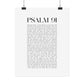 Psalm 91 Christian Art Print - White (Physical Poster)