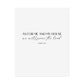 "As for me and my house" Joshua 24:15 Christian Art Print - White (Physical Poster)