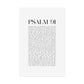 Psalm 91 Christian Art Print - White (Physical Poster)