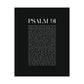 Psalm 91 Christian Art Print - Black (Physical Poster)