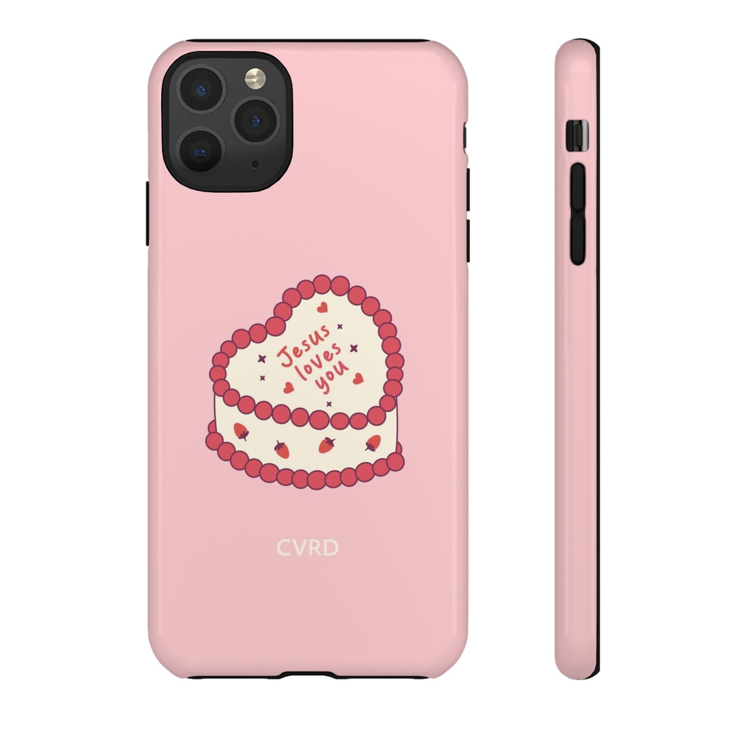 Pink Vintage Heart Cake Christian Phone Case