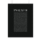 Psalm 91 Christian Art Print - Black (Physical Poster)