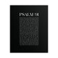 Psalm 91 Christian Art Print - Black (Physical Poster)