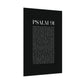 Psalm 91 Christian Art Print - Black (Physical Poster)