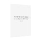 "As for me and my house" Joshua 24:15 Christian Art Print - White (Physical Poster)