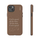 God is Good All The Time, Brown iPhone Case