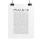 Psalm 91 Christian Art Print - White (Physical Poster)