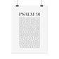 Psalm 91 Christian Art Print - White (Physical Poster)