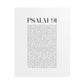 Psalm 91 Christian Art Print - White (Physical Poster)