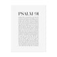 Psalm 91 Christian Art Print - White (Physical Poster)