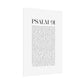 Psalm 91 Christian Art Print - White (Physical Poster)