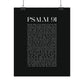 Psalm 91 Christian Art Print - Black (Physical Poster)