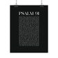 Psalm 91 Christian Art Print - Black (Physical Poster)