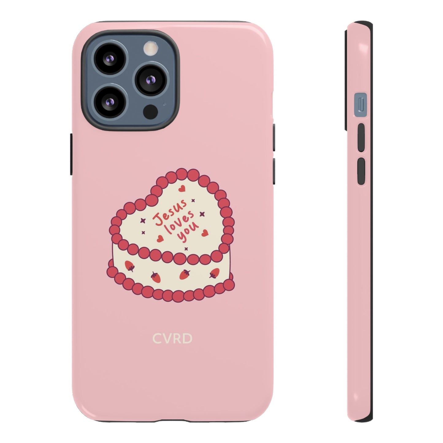 Pink Vintage Heart Cake Christian Phone Case