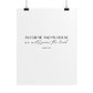 "As for me and my house" Joshua 24:15 Christian Art Print - White (Physical Poster)