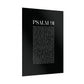 Psalm 91 Christian Art Print - Black (Physical Poster)