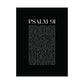 Psalm 91 Christian Art Print - Black (Physical Poster)