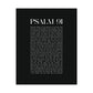 Psalm 91 Christian Art Print - Black (Physical Poster)