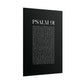 Psalm 91 Christian Art Print - Black (Physical Poster)