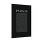 Psalm 91 Christian Art Print - Black (Physical Poster)