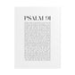 Psalm 91 Christian Art Print - White (Physical Poster)