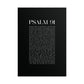 Psalm 91 Christian Art Print - Black (Physical Poster)