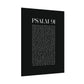 Psalm 91 Christian Art Print - Black (Physical Poster)