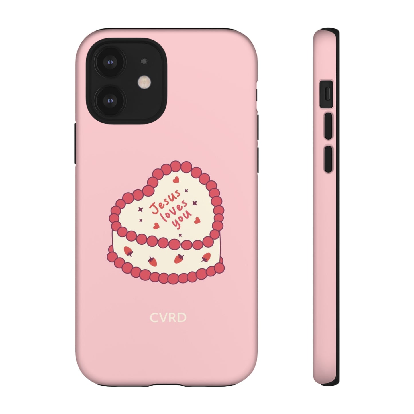 Pink Vintage Heart Cake Christian Phone Case