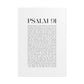 Psalm 91 Christian Art Print - White (Physical Poster)