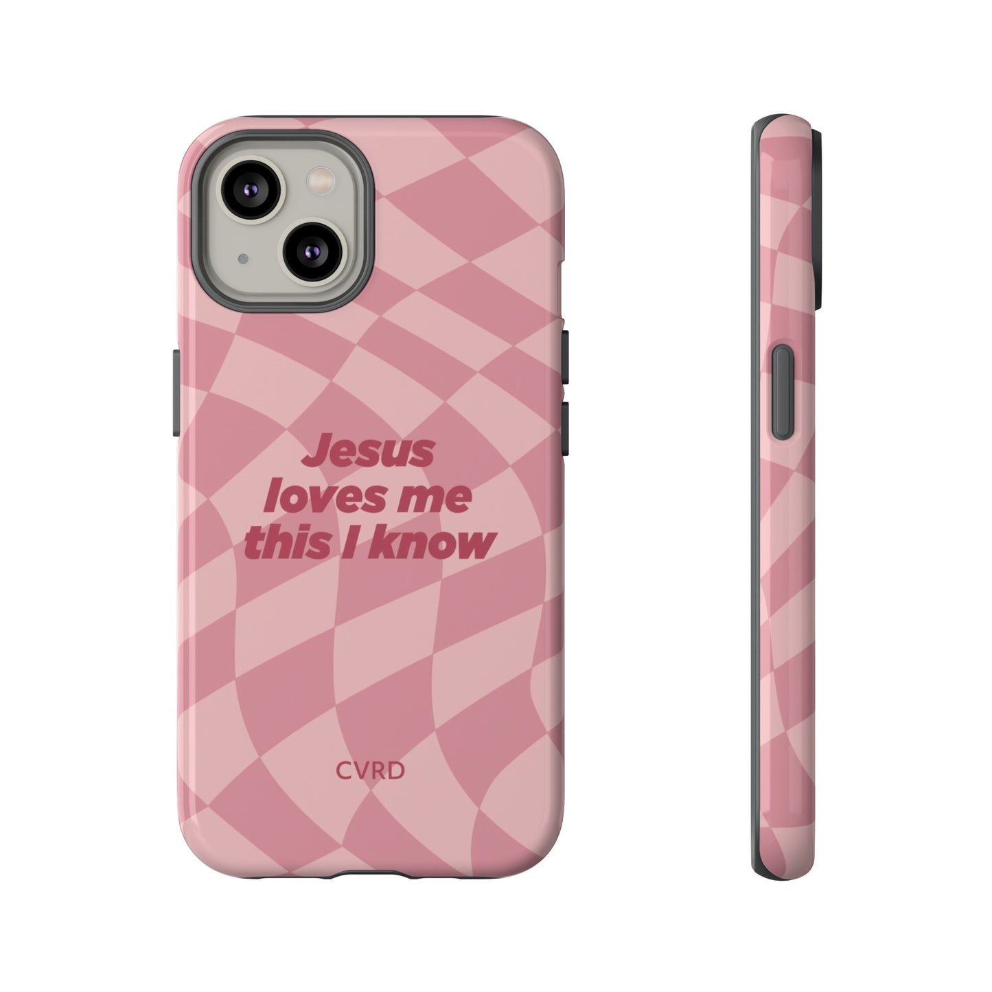 Jesus loves me this I know, Pink iPhone Case