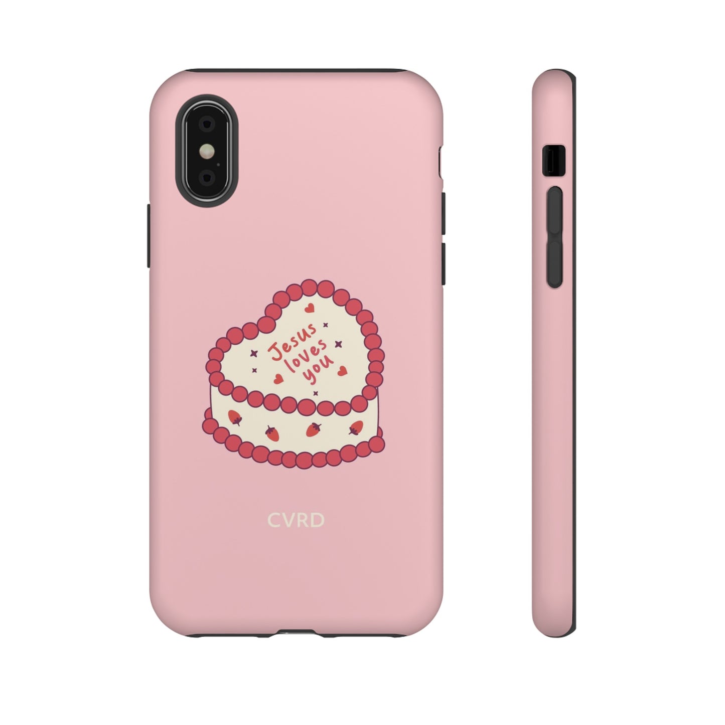 Pink Vintage Heart Cake Christian Phone Case