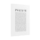 Psalm 91 Christian Art Print - White (Physical Poster)