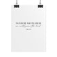 "As for me and my house" Joshua 24:15 Christian Art Print - White (Physical Poster)