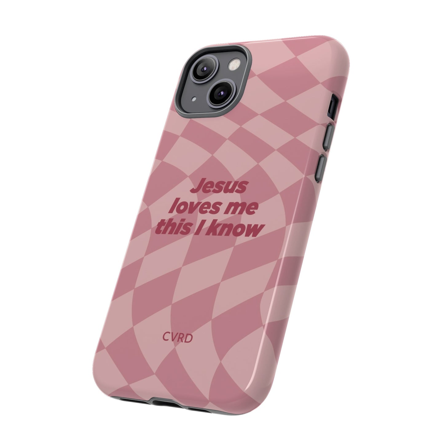 Jesus loves me this I know, Pink iPhone Case