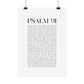 Psalm 91 Christian Art Print - White (Physical Poster)