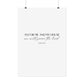 "As for me and my house" Joshua 24:15 Christian Art Print - White (Physical Poster)